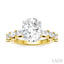 Oval Shape Semi-Mount Diamond Engagement Ring