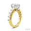 Oval Shape Semi-Mount Diamond Engagement Ring