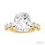 Oval Shape Semi-Mount Diamond Engagement Ring