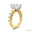 Princess Shape Semi-Mount Diamond Engagement Ring
