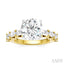 Round Shape Semi-Mount Diamond Engagement Ring