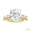 Round Shape Semi-Mount Diamond Engagement Ring