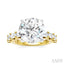 Round Shape Semi-Mount Diamond Engagement Ring