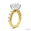 Round Shape Semi-Mount Diamond Engagement Ring