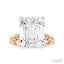Emerald Shape Semi-Mount Diamond Engagement Ring