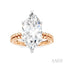 Marquise Shape Semi-Mount Diamond Engagement Ring
