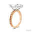 Marquise Shape Semi-Mount Diamond Engagement Ring