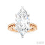 Marquise Shape Semi-Mount Diamond Engagement Ring