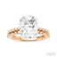 Oval Shape Semi-Mount Diamond Engagement Ring