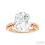 Oval Shape Semi-Mount Diamond Engagement Ring