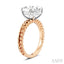 Oval Shape Semi-Mount Diamond Engagement Ring