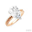 Pear Shape Semi-Mount Diamond Engagement Ring