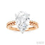 Pear Shape Semi-Mount Diamond Engagement Ring