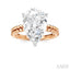 Pear Shape Semi-Mount Diamond Engagement Ring