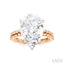 Pear Shape Semi-Mount Diamond Engagement Ring