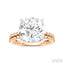 Round Shape Semi-Mount Diamond Engagement Ring