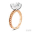 Round Shape Semi-Mount Diamond Engagement Ring