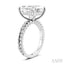 Emerald Shape Semi-Mount Diamond Engagement Ring
