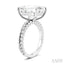 Emerald Shape Semi-Mount Diamond Engagement Ring