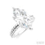 Marquise Shape Semi-Mount Diamond Engagement Ring