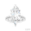 Marquise Shape Semi-Mount Diamond Engagement Ring