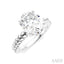 Oval Shape Semi-Mount Diamond Engagement Ring
