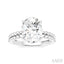 Oval Shape Semi-Mount Diamond Engagement Ring