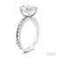 Oval Shape Semi-Mount Diamond Engagement Ring