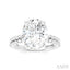 Oval Shape Semi-Mount Diamond Engagement Ring