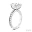 Oval Shape Semi-Mount Diamond Engagement Ring