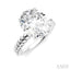Oval Shape Semi-Mount Diamond Engagement Ring
