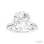 Oval Shape Semi-Mount Diamond Engagement Ring