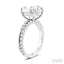Oval Shape Semi-Mount Diamond Engagement Ring