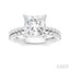 Princess Shape Semi-Mount Diamond Engagement Ring
