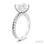 Princess Shape Semi-Mount Diamond Engagement Ring