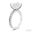Princess Shape Semi-Mount Diamond Engagement Ring