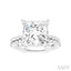 Princess Shape Semi-Mount Diamond Engagement Ring