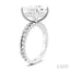 Princess Shape Semi-Mount Diamond Engagement Ring