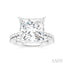Princess Shape Semi-Mount Diamond Engagement Ring