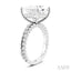 Princess Shape Semi-Mount Diamond Engagement Ring