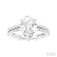 Pear Shape Semi-Mount Diamond Engagement Ring