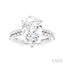Pear Shape Semi-Mount Diamond Engagement Ring