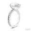 Pear Shape Semi-Mount Diamond Engagement Ring