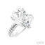 Pear Shape Semi-Mount Diamond Engagement Ring