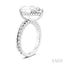 Pear Shape Semi-Mount Diamond Engagement Ring
