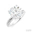 Round Shape Semi-Mount Diamond Engagement Ring