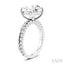 Round Shape Semi-Mount Diamond Engagement Ring