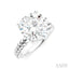 Round Shape Semi-Mount Diamond Engagement Ring