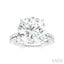 Round Shape Semi-Mount Diamond Engagement Ring