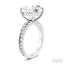 Round Shape Semi-Mount Diamond Engagement Ring